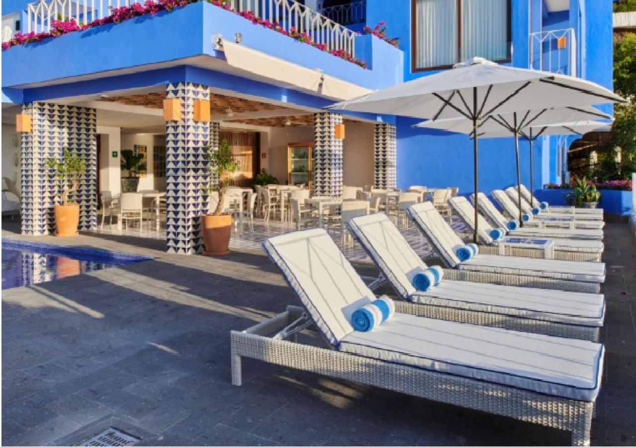 Hotel Luxury Patio Azul (Adults Only) Puerto Vallarta Luaran gambar The pool at the Bel Air Hotel