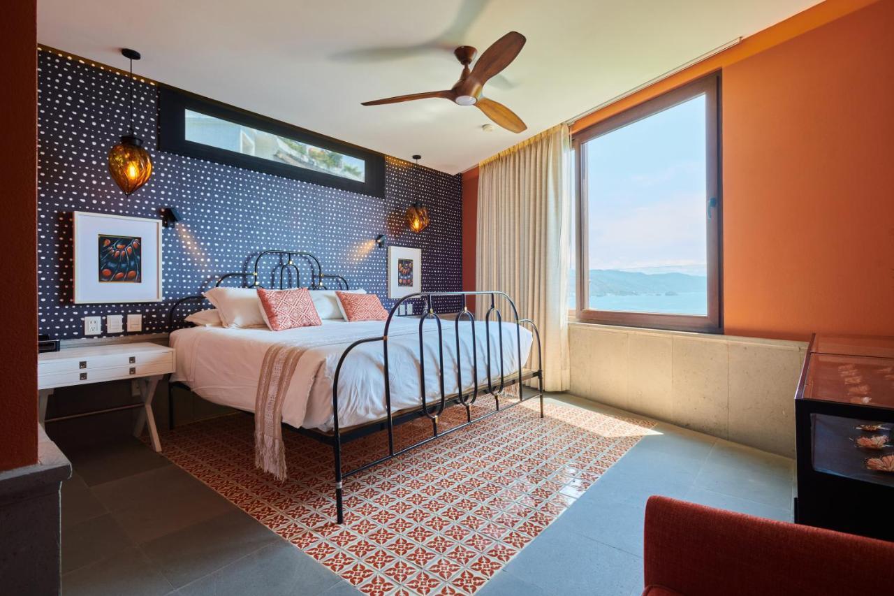 Hotel Luxury Patio Azul (Adults Only) Puerto Vallarta Luaran gambar A bedroom at the hotel