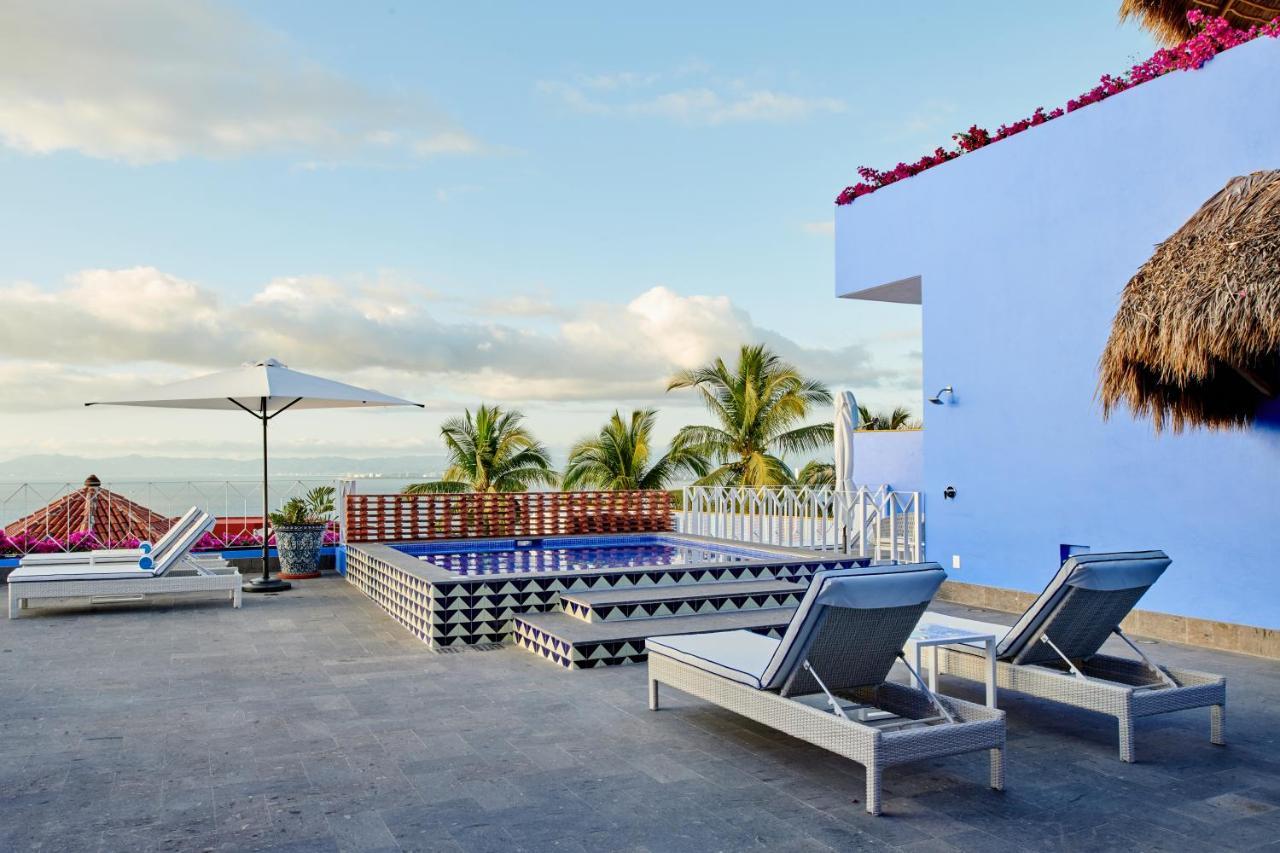 Hotel Luxury Patio Azul (Adults Only) Puerto Vallarta Luaran gambar Rooftop pool at the Hotel Habita, Tulum, Mexico